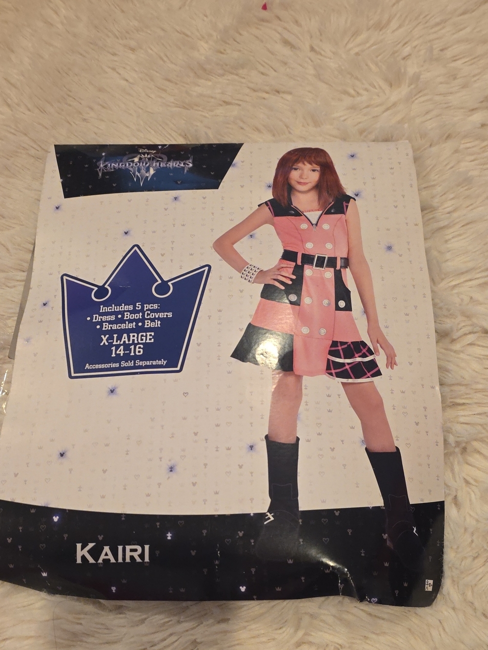 Disney Kairi Pink and Black Dress Costume - Kids Halloween
